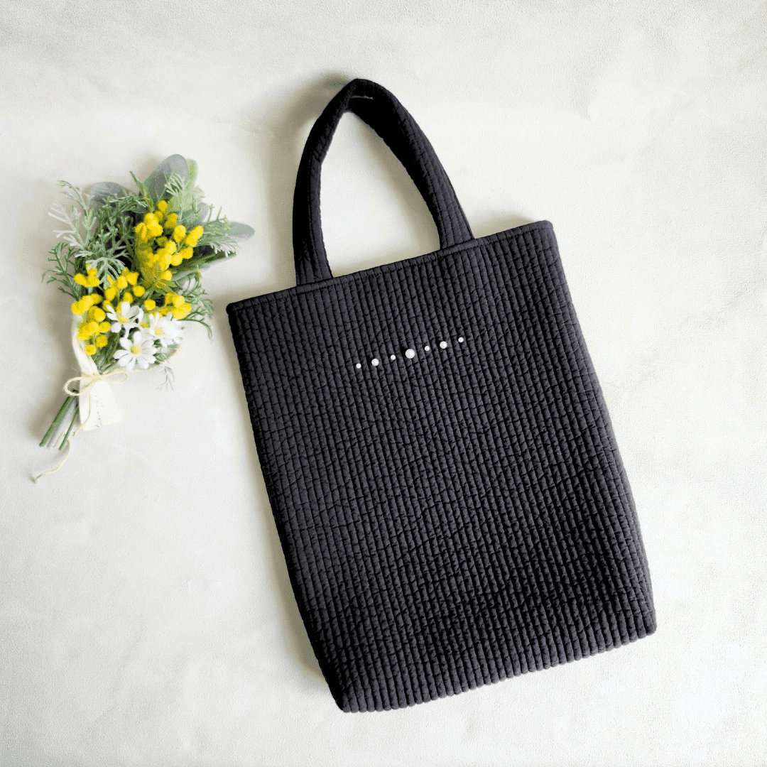 マチありフォーマルヌビバッグ ♡ A4・角2封筒が入る 裏地付き パール ブラック ネイビー サブバッグ イブル 丸洗い