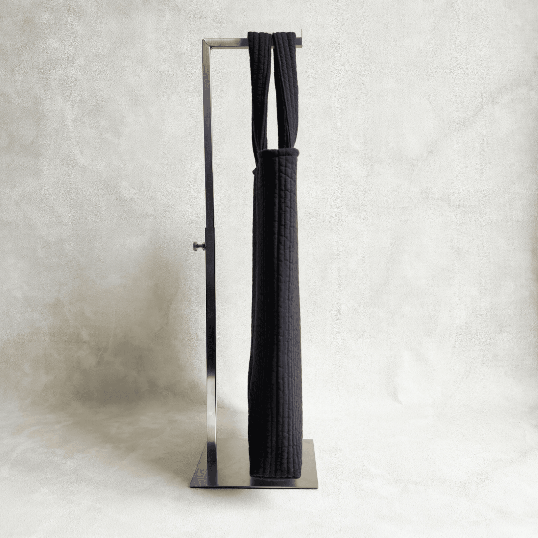 マチありフォーマルヌビバッグ ♡ A4・角2封筒が入る 裏地付き パール ブラック ネイビー サブバッグ イブル 丸洗い | 6枚目