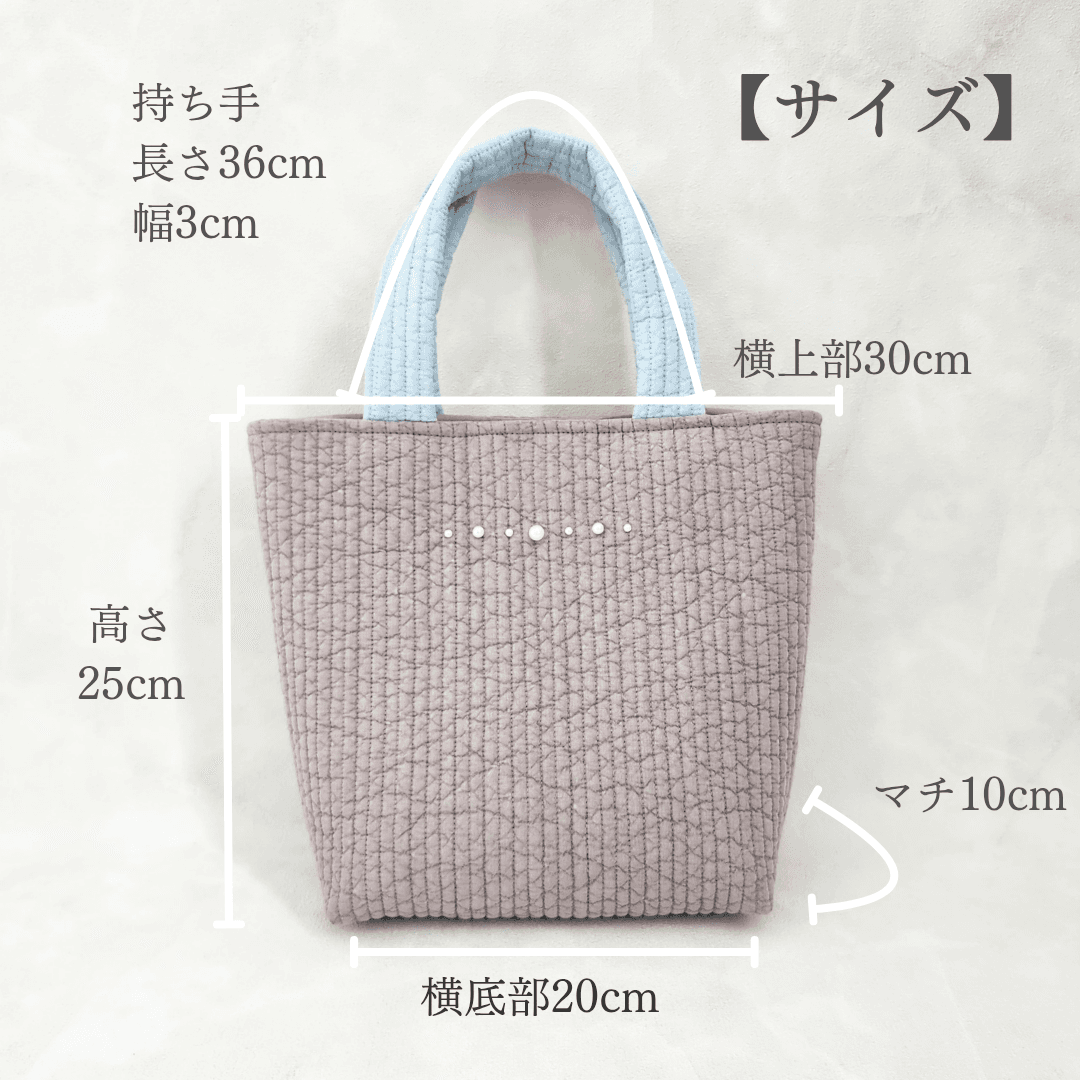 ゴッホ《ひまわり》の色彩から生まれたやさしいイエローヌビバッグ 縦型 ♡ ランチトート パール イニシャル刺繍 丸洗い | 5枚目