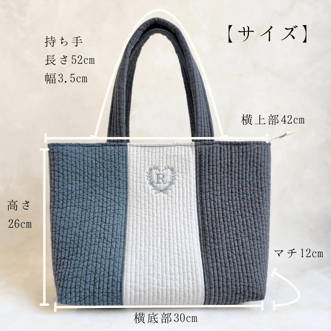 ゴッホ《花咲くアーモンドの木の枝》 春色のヌビトートバッグ A4  ♡ パール  丸洗い 底板付き マチあり 韓国 | 8枚目