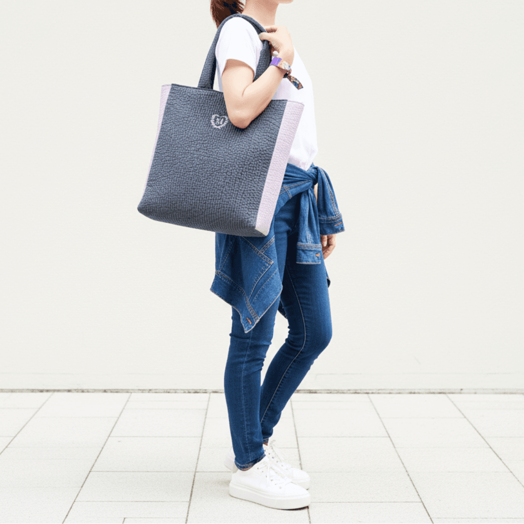 大人のための推し活ヌビバッグ 普段使いもできるダークグレー×推しカラー ♡ ヌビ イブル イニシャル 刺繍 推し活バッグ | 16枚目